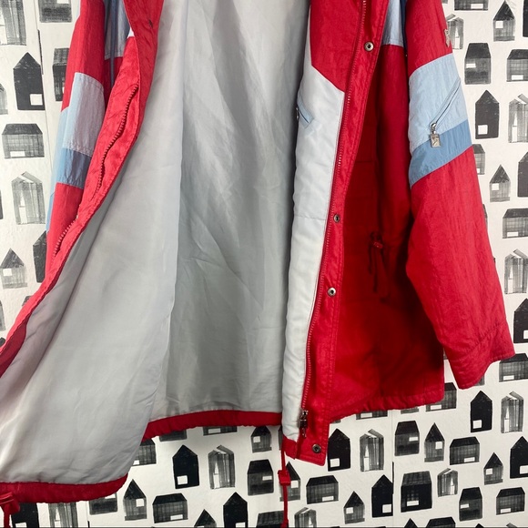 Schöffel x Gortex Vintage Red & Blue Ski Jacket - Picture 4 of 8